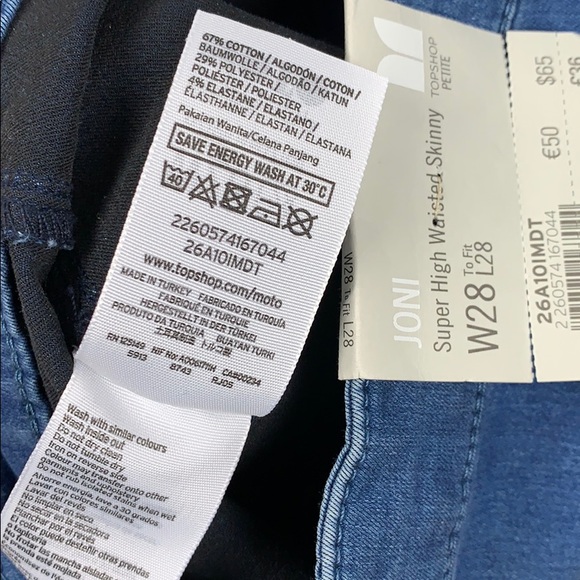 Topshop high waisted skinny petite joni jeans - Picture 6 of 7
